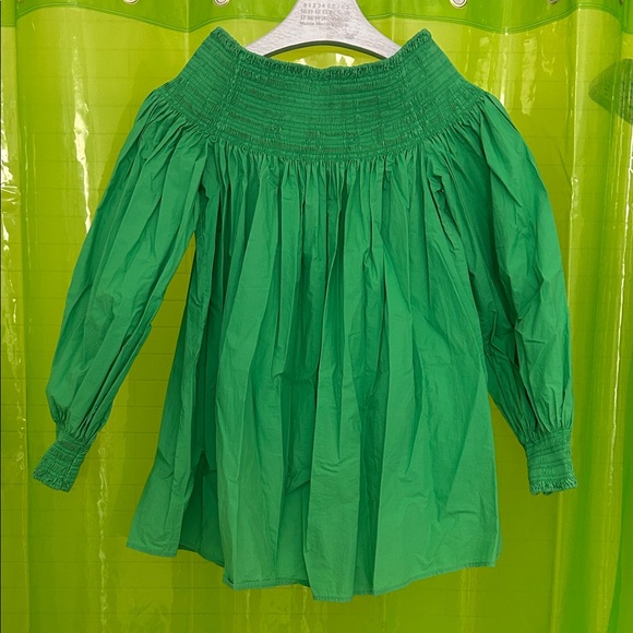 COS Tops - COS green off the shoulder tunic